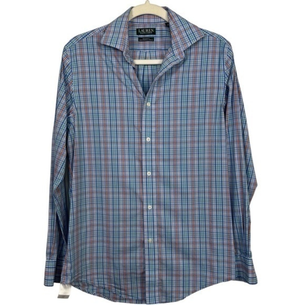 Lauren Ralph Lauren Plaid Regular Fit Performance Stretch Long Sleeve ButtonDown